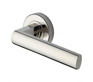 Heritage Brass V6230 Poseidon Lever on Rose - Polished Nickel