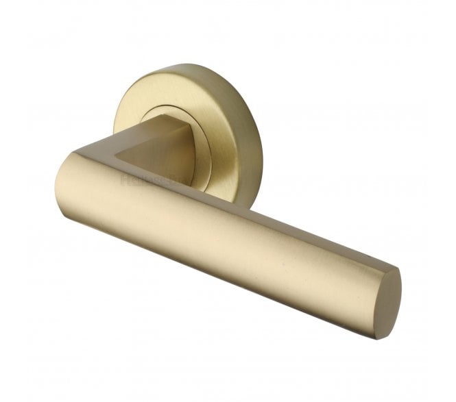 Heritage Brass V6230 Poseidon Lever on Rose - Satin Brass