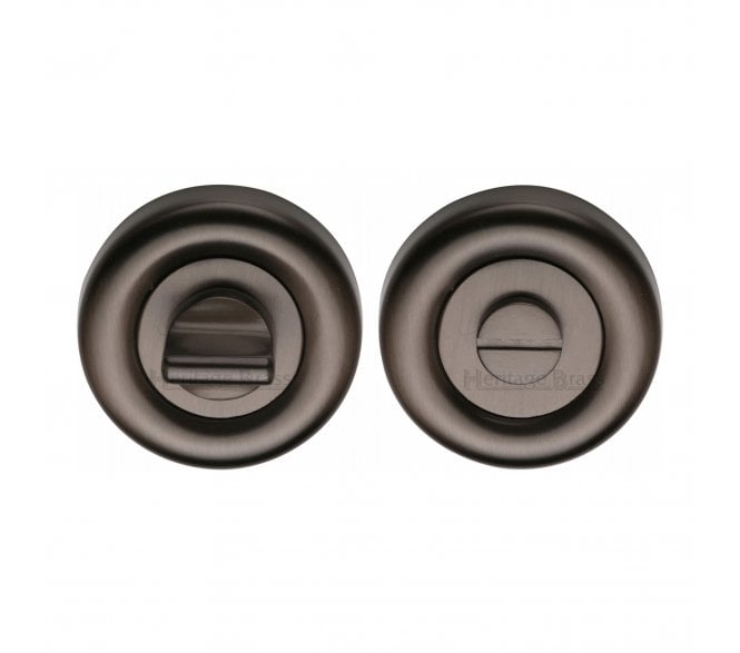 Heritage Brass V6720 Bath Turn & Release 50mm - Matt Bronze