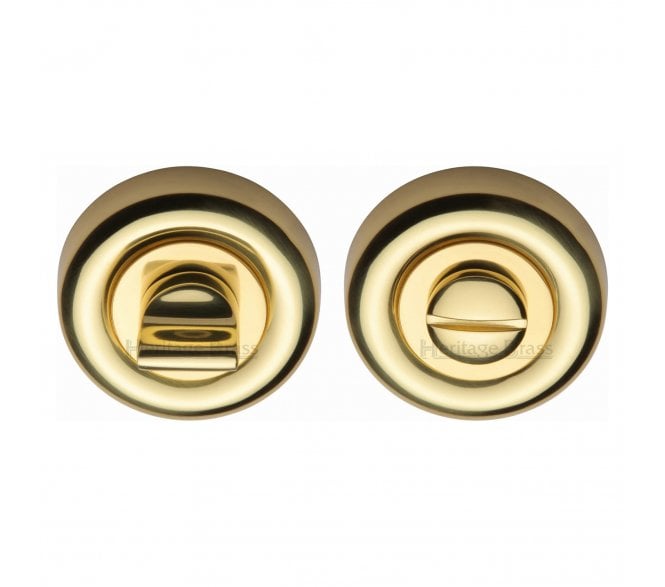 Heritage Brass V6720 Bath Turn & Release 50mm - Polished Brass
