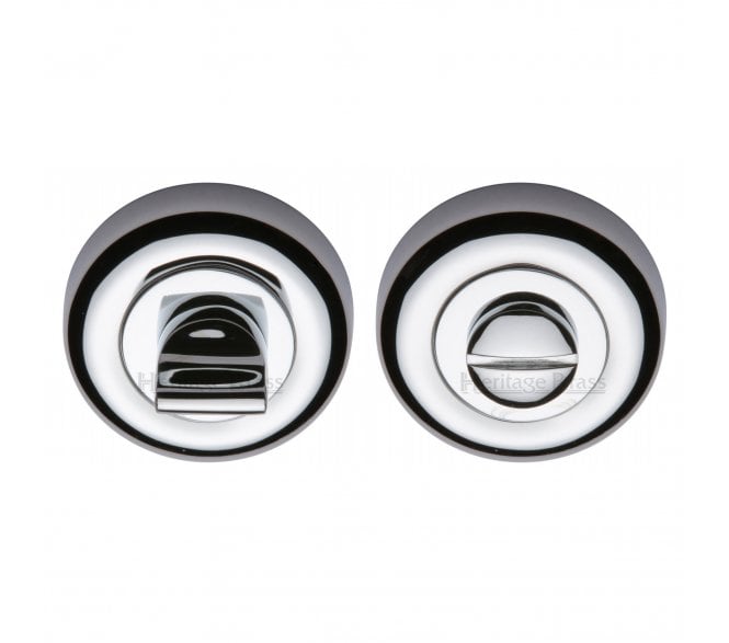 Heritage Brass V6720 Bath Turn & Release 50mm - Polished Chrome
