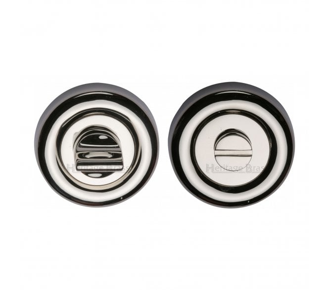 Heritage Brass V6720 Bath Turn & Release 50mm - Polished Nickel