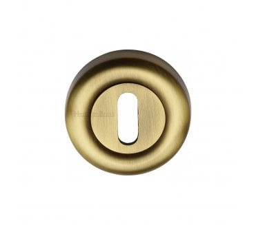 Heritage Brass V6722 Keyhole Escutcheon 53mm - Antique Brass