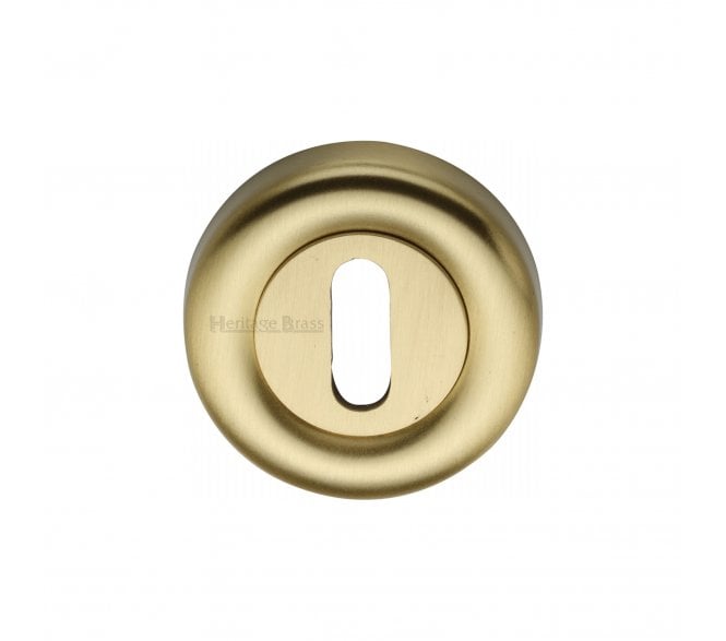 Heritage Brass V6722 Keyhole Escutcheon 53mm - Satin Brass