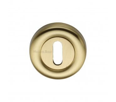 Heritage Brass V6722 Keyhole Escutcheon 53mm - Satin Brass