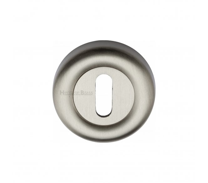 Heritage Brass V6722 Keyhole Escutcheon 53mm - Satin Nickel