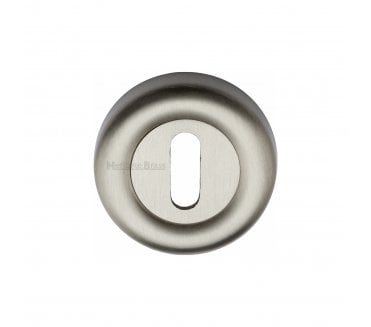 Heritage Brass V6722 Keyhole Escutcheon 53mm - Satin Nickel
