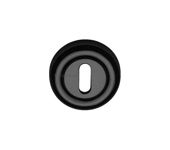 Heritage Brass V6722 Standard Keyhole Escutcheon - Matt Black