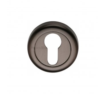 Heritage Brass V6724 Euro Profile Cylinder Escutcheon - Matt Bronze