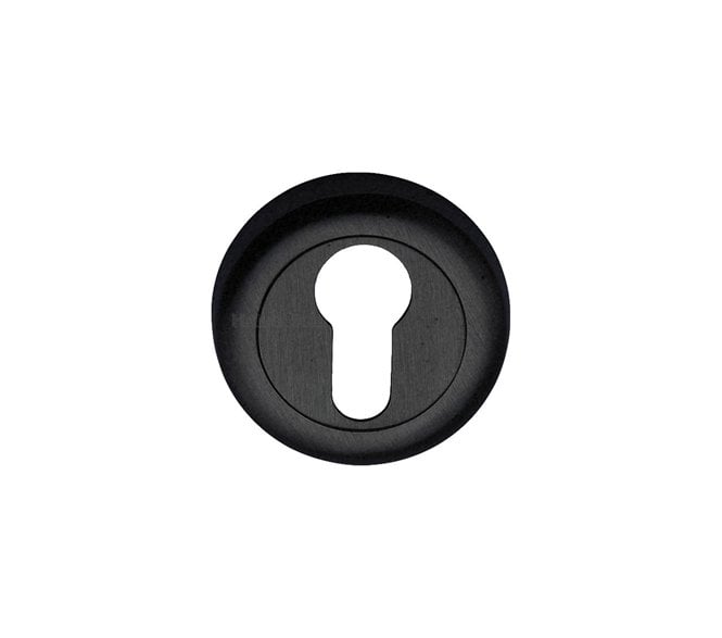 Heritage Brass V6724 Euro Profile Escutcheon - Matt Black