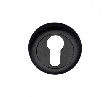 Heritage Brass V6724 Euro Profile Escutcheon - Matt Black