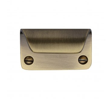 Heritage Brass V7116 Curved Sash Lift - Antique Brass