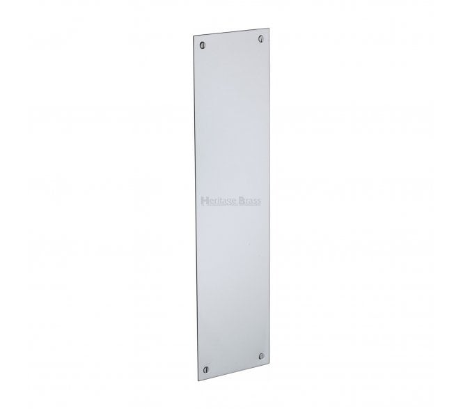 Heritage Brass V740 Plain Finger Plate 305x77mm - Polished Chrome