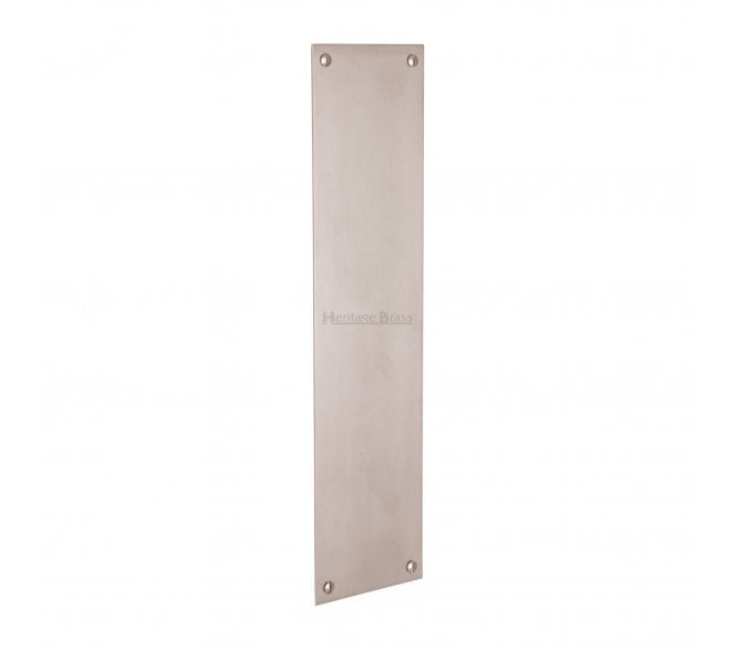 Heritage Brass V740 Plain Finger Plate 305x77mm - Satin Nickel