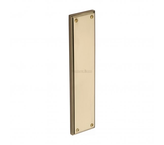 Heritage Brass V743 Raised Finger Plate 282x63mm - Polished Brass