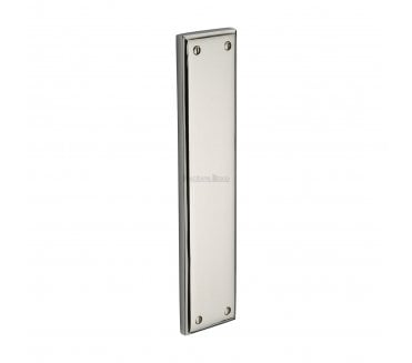 Heritage Brass V743 Raised Finger Plate 282x63mm - Polished Nickel