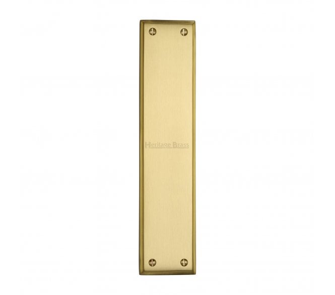 Heritage Brass V743 Raised Finger Plate 282x63mm - Satin Brass