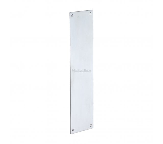 Heritage Brass V743 Raised Finger Plate 282x63mm - Satin Chrome