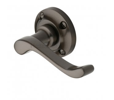 Heritage Brass V820 Bedford Door Handle On Rose - Matt Bronze