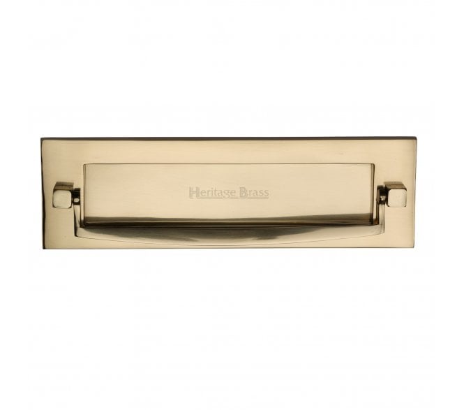 Heritage Brass V830 Letter Plate & Knocker - Polished Brass