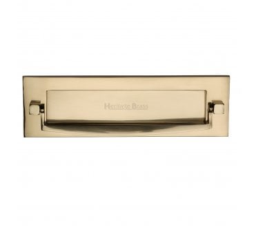 Heritage Brass V830 Letter Plate & Knocker - Polished Brass
