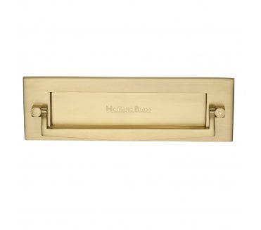 Heritage Brass V830 Letter Plate & Knocker - Satin Brass