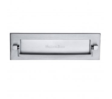 Heritage Brass V830 Letter Plate & Knocker - Satin Chrome