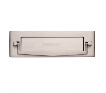Heritage Brass V830 Letter Plate & Knocker - Satin Nickel
