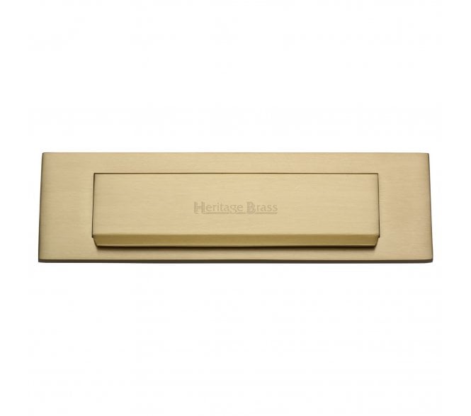 Heritage Brass V842 Gravity Letter Plate - Satin Brass
