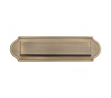 Heritage Brass V843 Gravity Letter Plate - Antique Brass