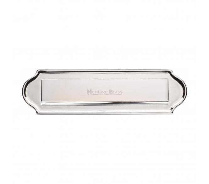 Heritage Brass V843 Gravity Letter Plate - Polished Chrome