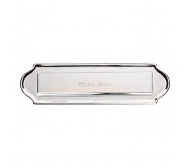 Heritage Brass V843 Gravity Letter Plate - Polished Chrome