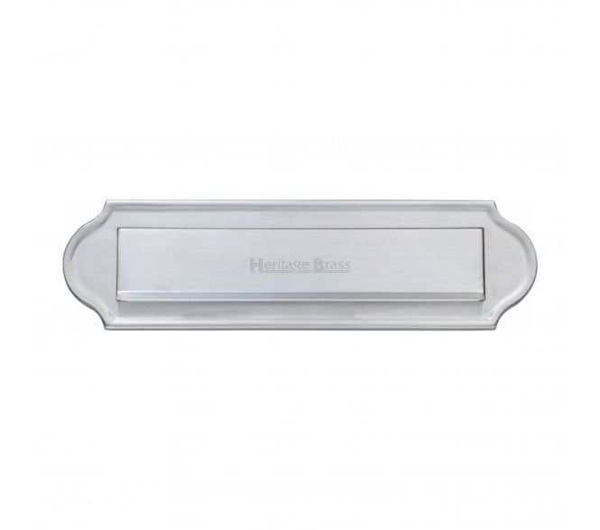 Heritage Brass V843 Gravity Letter Plate - Satin Chrome
