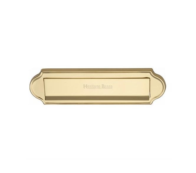 Heritage Brass V843 Gravity Letter Plate - Unlacquered Brass