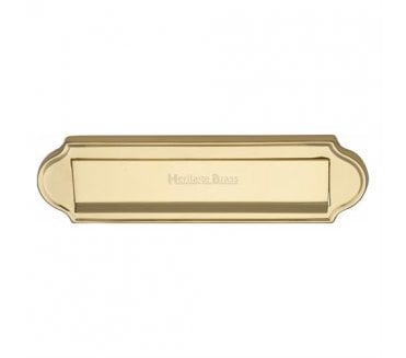 Heritage Brass V843 Gravity Letter Plate - Unlacquered Brass