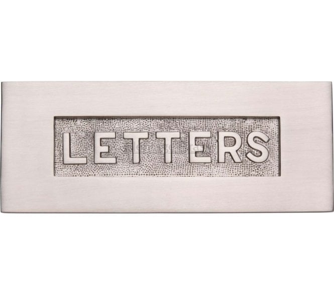 Heritage Brass V845 Embossed Letter Plate - Satin Nickel
