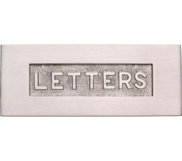 Heritage Brass V845 Embossed Letter Plate - Satin Nickel