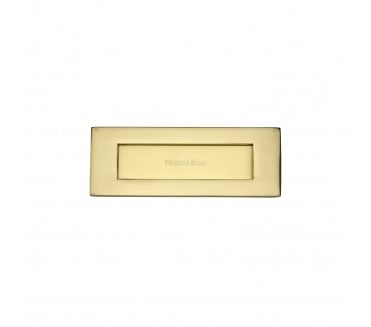 Heritage Brass V850 Victorian Letter Plates - Polished Brass