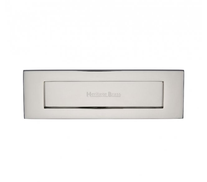Heritage Brass V850 Victorian Letter Plates - Polished Nickel