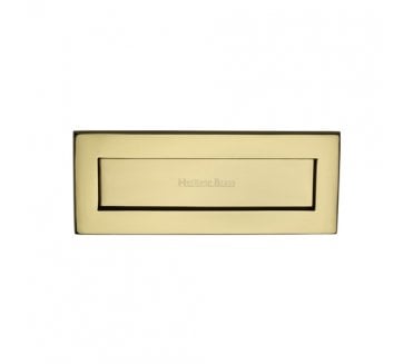Heritage Brass V850 Victorian Letter Plates - Unlacquered Brass