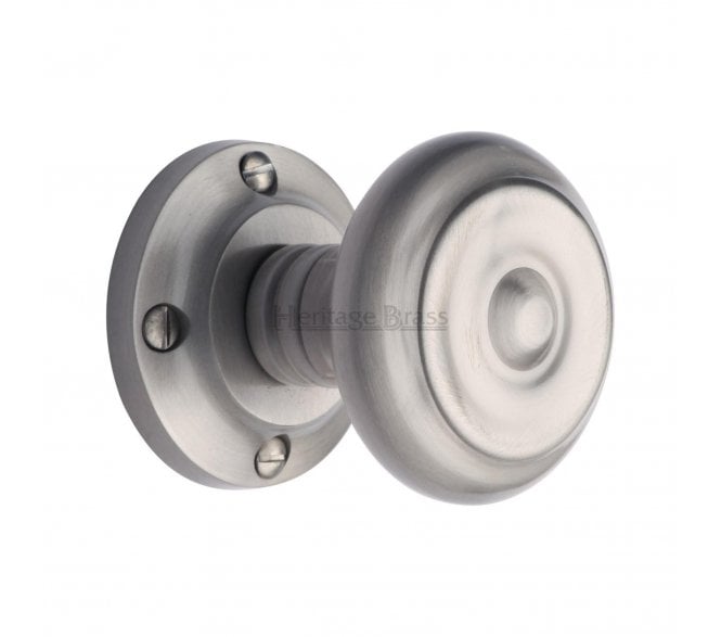 Heritage Brass V872 Aylesbury Mortice Door Knobs - Satin Chrome