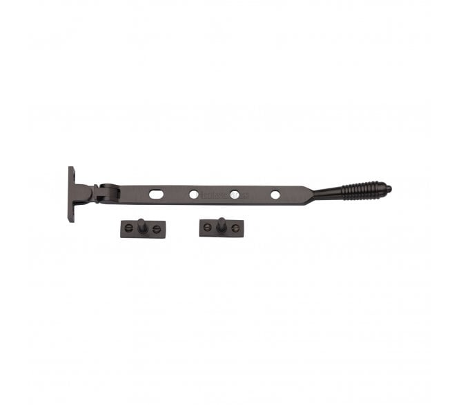 Heritage Brass V892 Reeded-End Casement Stay - Matt Bronze