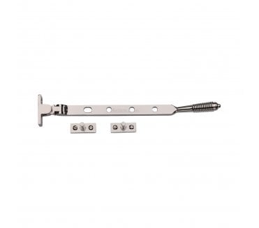 Heritage Brass V892 Reeded-End Casement Stay - Polished Nickel