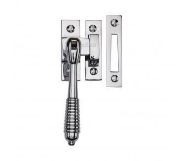 Heritage Brass V894 Reeded-End Casement Fastener - Polished Chrome