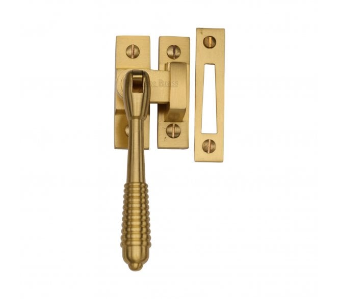 Heritage Brass V894 Reeded-End Casement Fastener - Satin Brass