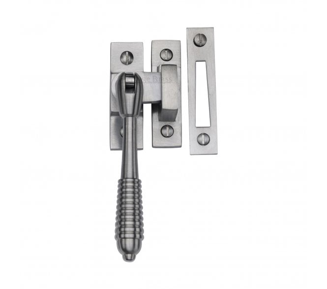 Heritage Brass V894 Reeded-End Casement Fastener - Satin Chrome