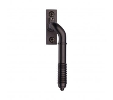 Heritage Brass V895L Reeded End Espag. Fastener (Lockable) - Matt Bronze