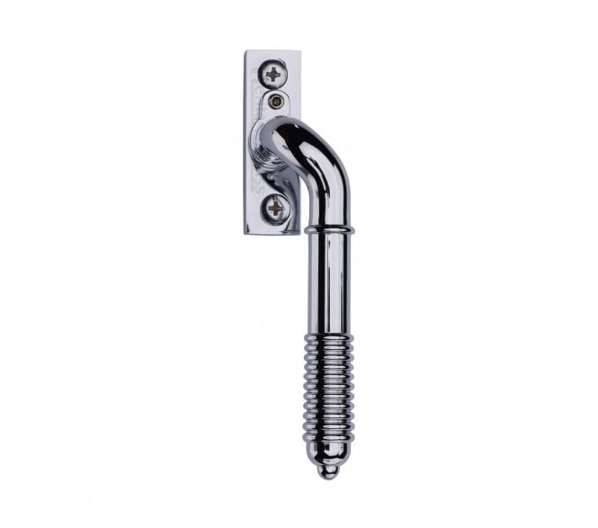 Heritage Brass V895L Reeded End Espag. Fastener (Lockable) - Polished Chrome