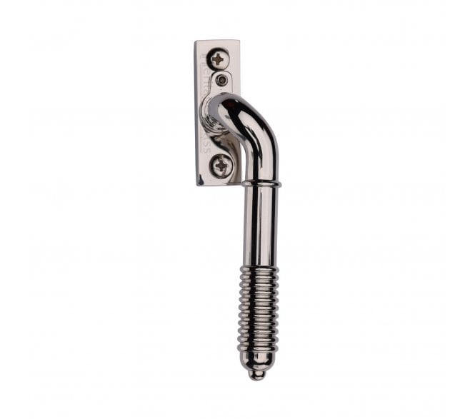 Heritage Brass V895L Reeded End Espag. Fastener (Lockable) - Polished Nickel
