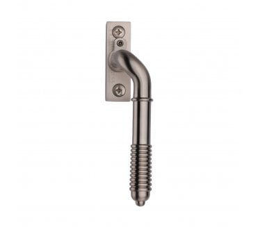 Heritage Brass V895L Reeded End Espag. Fastener (Lockable) - Satin Nickel